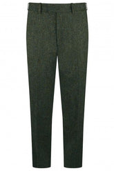 Abraham Moon Green Tweed Trousers